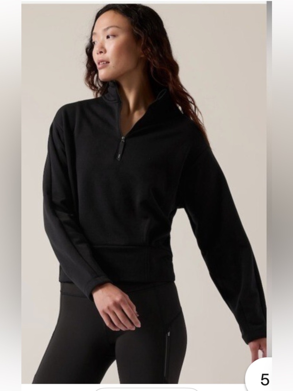 Athleta Altitude Polartec Half Zip Sweatshirt in size M
